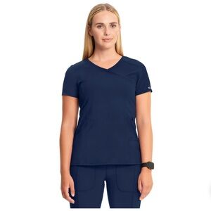 NWT Cherokee Infinity Women's Antimicrobial Mock Wrap Top (L)